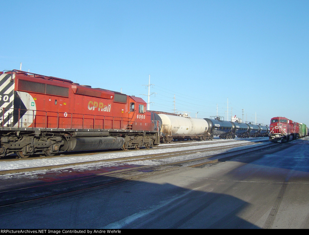 2 trains in the yard